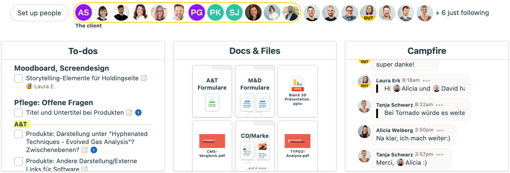 Digitale Team-Kollaboration mit To-do-Listen, Dokumentenmanagement und Chatfunktion für effizientes Projektmanagement.